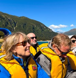 guests on jet boat in mt aspiring national park PS23FEB26