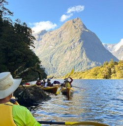 guests on kayak tour in Milford Sound PS23MAR26