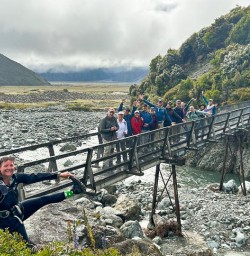 guests on the Hooker Valley Track Mt Cook National Park PS29DEC25