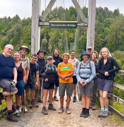 guests on the Maramataha bridge timber trail GN09FEB26