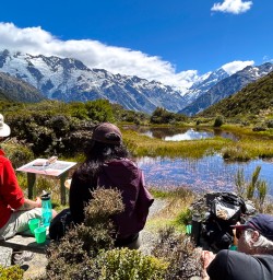 guests taking a break in mt cook national park PS09FEB26