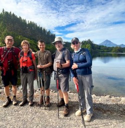 guests walk Lake Mangamahoe Loop Track GN09FEB26