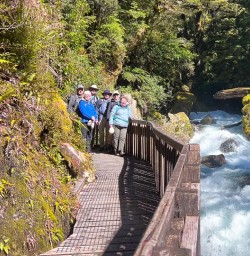 guests walk Lake Marian track MP10NOV25