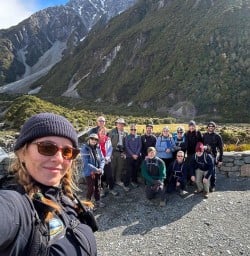 guests with guides Maddy and Eric Mt Cook National Park PS10NOV26