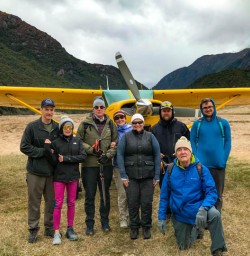 Guide and group in Siberia Valley 