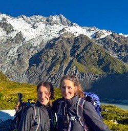 guides Chloe and Georgia in Mt cook national park MP02FEB26