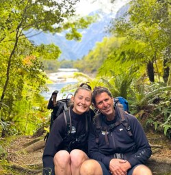 guides Chloe and Ross on the Milford Track GE24NOV25