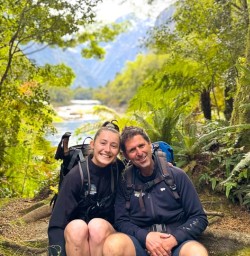 guides Chloe and Ross on the Milford Track GE24NOV25