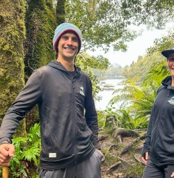 guides Dan and Simone on the Milford Track GE03NOV25
