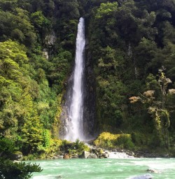 Waterfall in Mt Aspiring National Park