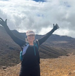 happy guest in Tongariro National Park GN23FEB27