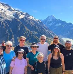 happy guests and guide Connor and Faz in mt cook national park KC16MAR26