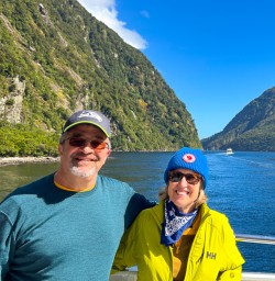 happy guests explore Milford Sound on Cruise PS23FEB26