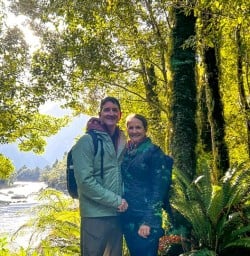 happy guests explore Milford Track GE09MAR26