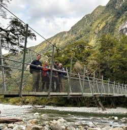 happy guests hike Milford Track GE09MAR26