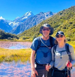 happy guests hiking in mt cook national park GE16MAR26