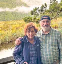 happy guests in Fiordland National Park mirror lakes PS23FEB26