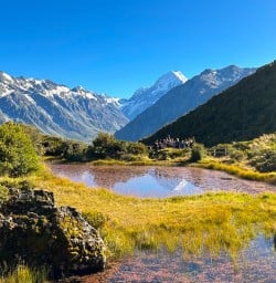 happy guests in Mt Cook National Park PS09MAR26