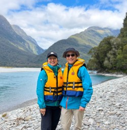 happy guests on haast river jet boat tour KC23FEB26