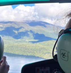 heli flight to Kepler Track Mt Luxmore Hut GW27DEC25