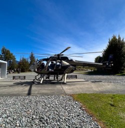heli flight to Luxmore hut kepler track GW18NOV25
