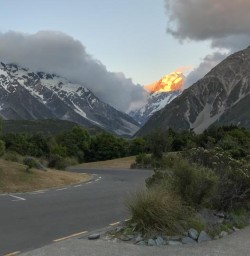 Sunset at Mt Cook, Canterbury New Zealand