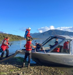 Jetboat on the Hollyford River