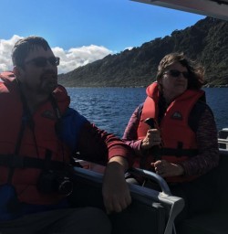 Jetboat on Hollyford River, Fiordland National Park Southland New Zealand