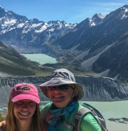 Ladies at Aoraki Mount Cook National Park, Canterbury New Zealand