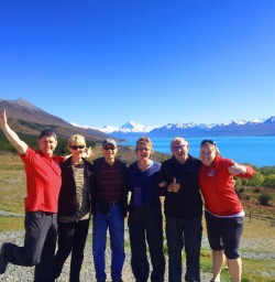 Hiking Group at Lake Pukaki