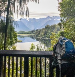 Watching Lake Matheson, West Coast New Zealand