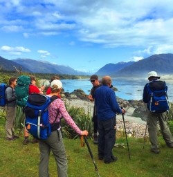 Hikers in Martins Bay
