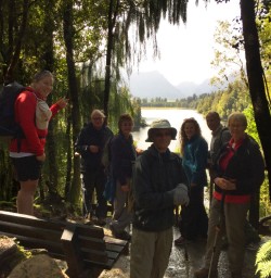 Hiking Group at Lake Matheson
