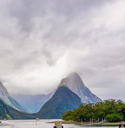 Mitre Peak at Milford Sound, Fiordland New Zealand
