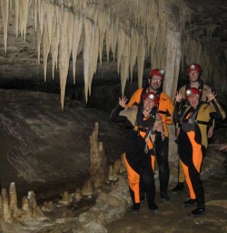 Exploring Nile River Caves, West Coast New Zealand