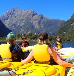 our guests kayak in Milford Sound PS02MAr26