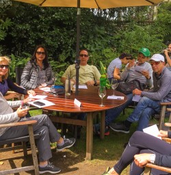 Outdoor lunch in New Zealand
