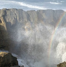 pancake rocks rainbow