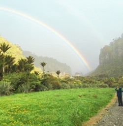 Rainbow in Punkaiki