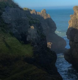 Punakaiki Pancake Rocks and Blowholes, West Coast New Zealand