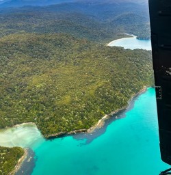stewart island from above