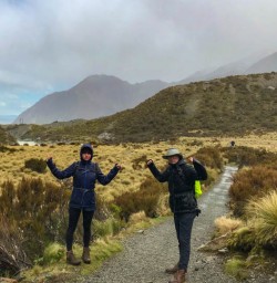 Stoked guests on Mt Cook day