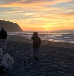 Sunset at Okarito, West Coast New Zealand