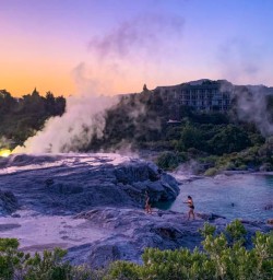 sunset rotorua