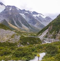 swing bridge hooker valley canterbury