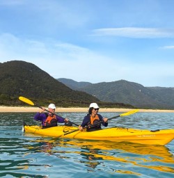 two guests kayak in Abel Tasman National Park GE02FEB26