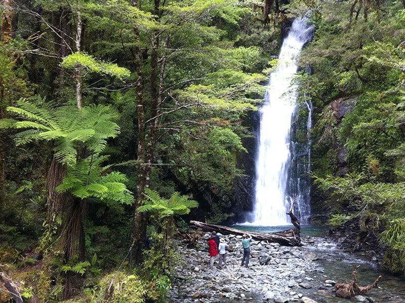 Hidden Falls, Hollyford Track New Zealand, Fiordland